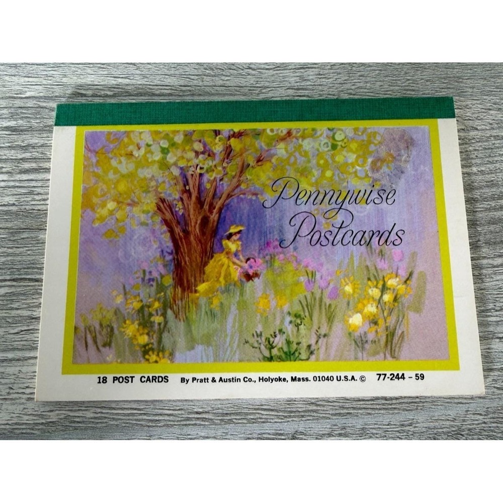 Vtg 70's Pratt & Austin Pennywise Postcards Woman Flowers 16/18 Cards Unused